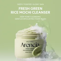 Arencia Fresh Green Rice Mochi Cleanser 120g – Καθαριστικό Προσώπου με Ρύζι & Πράσινο Τσάι - Arencia - glowfit.gr