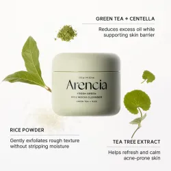 Arencia Fresh Green Rice Mochi Cleanser 120g – Καθαριστικό Προσώπου με Ρύζι & Πράσινο Τσάι - Arencia - glowfit.gr