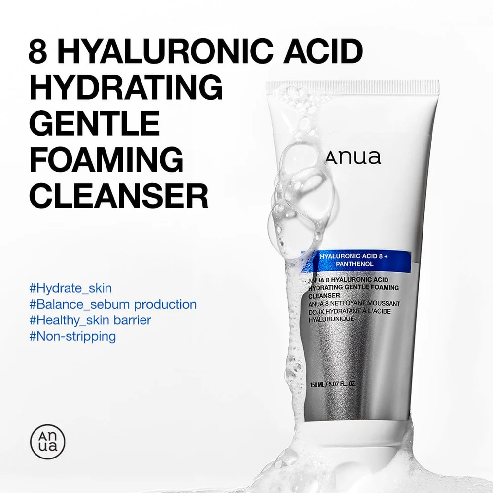 8 Hyaluronic Acid Hydrating Gentle Foaming Cleanser 150ml