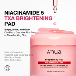 Anua Niacinamide 5% + TXA Brightening Pads 210ml– Pads Λάμψης για Δυσχρωμίες & Μαύρους Κύκλους - Anua - glowfit.gr