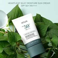Heartleaf Silky Moisture Sun Cream 50ml - Anua - glowfit.gr