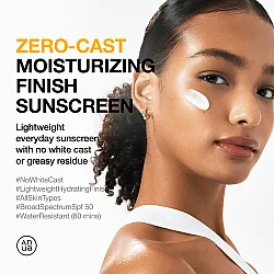 Anua Zero-Cast Moisturizing Finish Sunscreen 50ml - κορεάτικη αντηλιακή χωρίς white cast - glowfit.gr