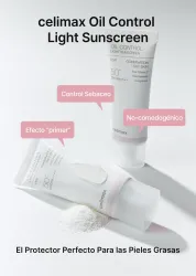 Celimax Oil Control Light Sunscreen SPF50+ 40ml -  Αντηλιακό για Λιπαρή & Μικτή Επιδερμίδα