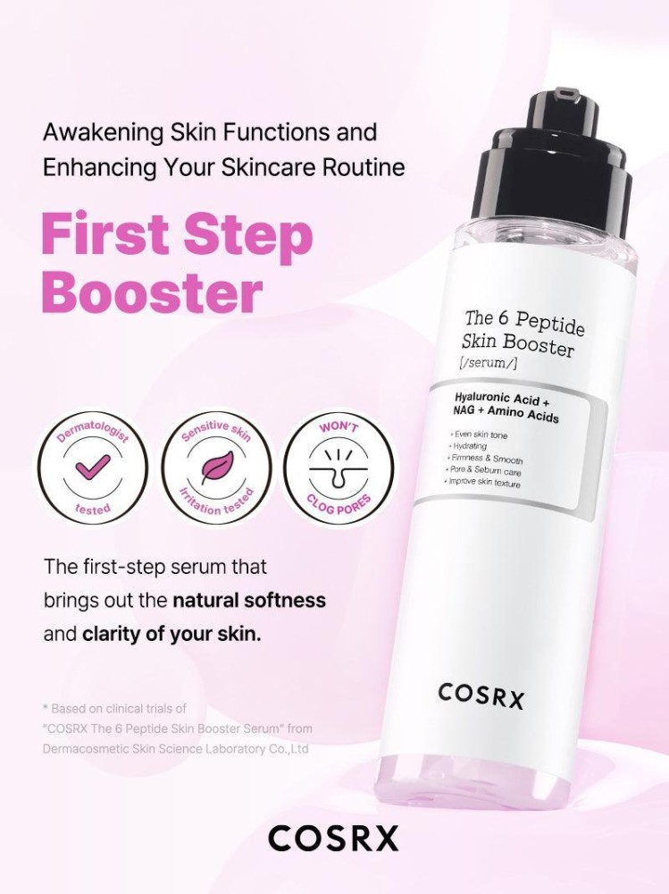 COSRX The 6 Peptide Skin Booster Serum 150ml – Ορός Προετοιμασίας με Πεπτίδια για Σύσφιξη & Λάμψη - CosrX - glowfit.gr COSRX The 6 Peptide Skin Booster Serum 150ml – Ορός Προετοιμασίας με Πεπτίδια για Σύσφιξη & Λάμψη - CosrX - glowfit.gr
