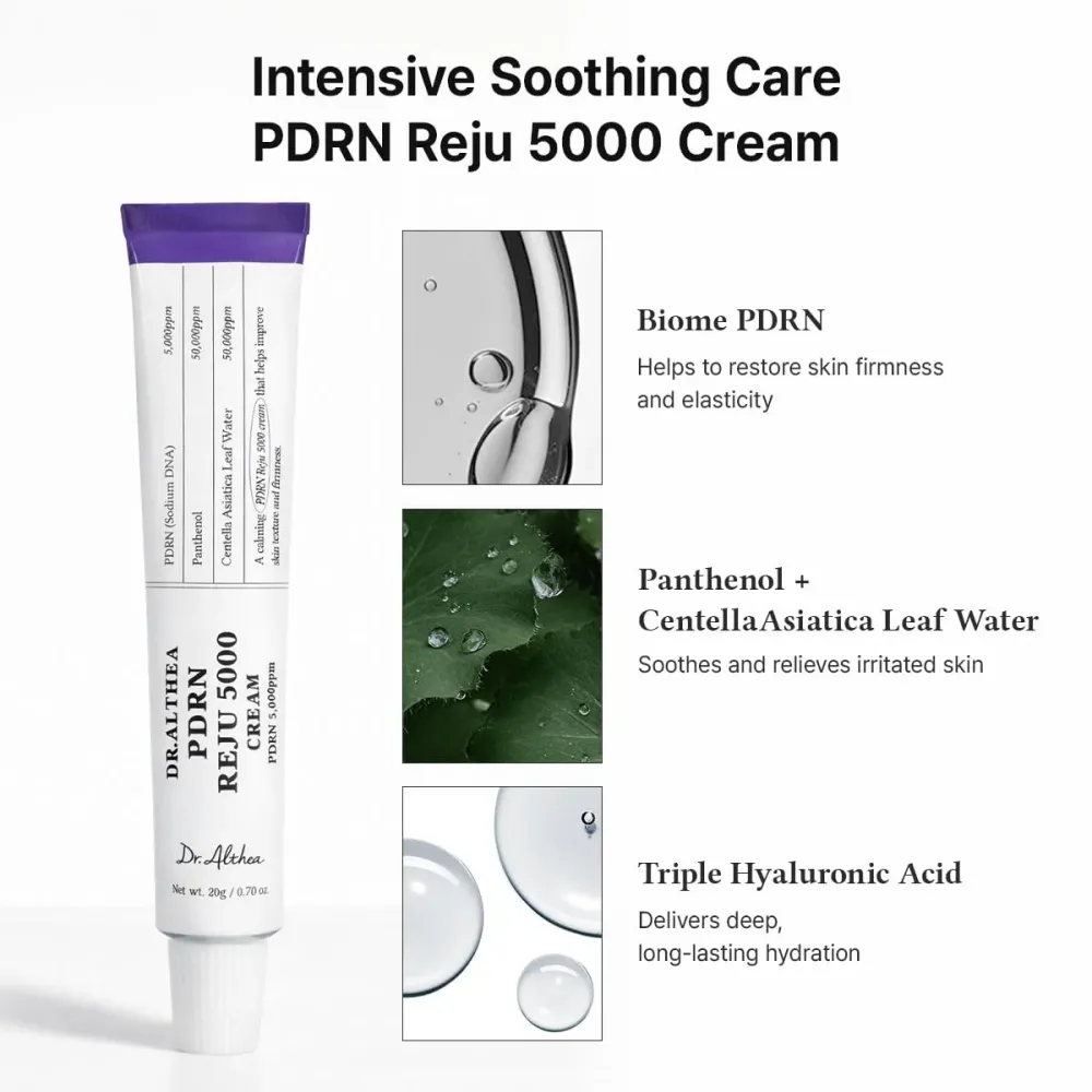 Dr. Althea PDRN Reju 5000 Cream 20gr – Επανορθωτική Κρέμα με Vegan PDRN -  - glowfit.gr