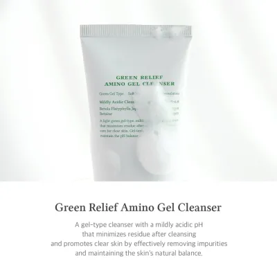 Green Relief Amino Gel Cleanser 100ml