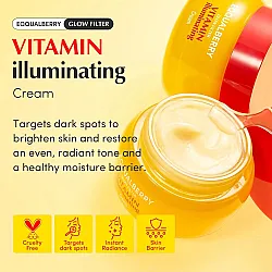 Eqqualberry Vitamin Illuminating Cream 50ml - κορεάτικη κρέμα λάμψης με βιταμίνες - glowfit.gr