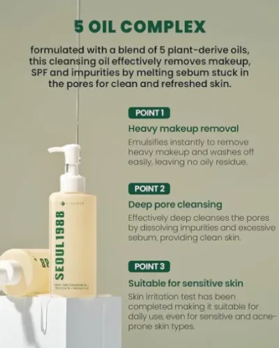 K-Secret Seoul 1988 Pine Cica 1% Cleansing Oil with Probiotics 250ml K-Secret Seoul 1988 Pine Cica 1% Cleansing Oil with Probiotics 250ml