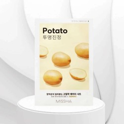 Airy Fit Sheet Mask Potato Soothing and Brightening Sheet Mask 19g - MISSHA - glowfit.gr