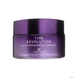 Time Revolution Night Repair Ampoule Cream 50ml– Αντιγηραντική Κρέμα με Extreme Biome & Προβιοτικά - MISSHA - glowfit.gr