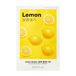 Airy Fit Sheet Mask Lemon - Μάσκα Λάμψης & Τόνωσης με Βιταμίνη C - MISSHA - glowfit.gr