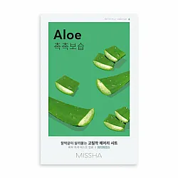 MISSHA Airy Fit Aloe Sheet Mask 19g - υφασμάτινη μάσκα με Aloe Vera - glowfit.gr