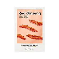 MISSHA Airy Fit Sheet Mask Red Ginseng 19g - θρεπτική μάσκα με κόκκινο ginseng - glowfit.gr