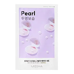 MISSHA Airy Fit Sheet Mask Pearl 19g - μάσκα λάμψης με Pearl Extract - glowfit.gr