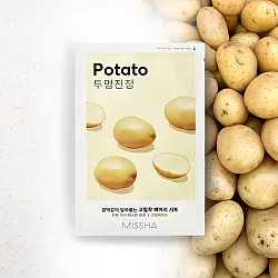 MISSHA Airy Fit Sheet Mask Potato 19g - καταπραϋντική μάσκα με Potato Extract - glowfit.gr
