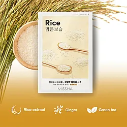 MISSHA Airy Fit Rice Sheet Mask 19g - υφασμάτινη μάσκα με εκχύλισμα ρυζιού - glowfit.gr