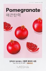 Missha Airy Fit Sheet Mask Pomegranate – Μάσκα με Εκχύλισμα Ροδιού για Ελαστικότητα & Αντιγήρανση