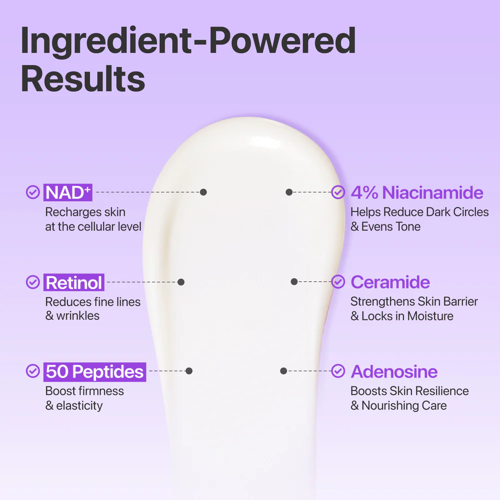 Numbuzin No.9 NAD Retinol Volumetox Eye Cream 10ml – Κρέμα Ματιών για Ρυτίδες & Σύσφιξη - Numbuzin - glowfit.gr