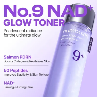Numbuzin No.9 NAD+ PDRN Glow Boosting Toner 150ml – Toner Λάμψης & Σύσφιξης