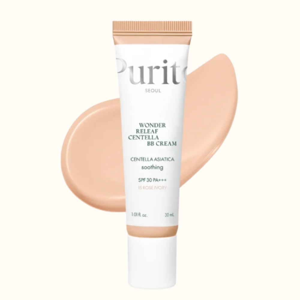 Purito Wonder Releaf Centella BB Cream SPF30 PA+++ #15 Rose Ivory BB Αντηλιακή με Φυσική Κάλυψη 30ml - Purito - glowfit.gr