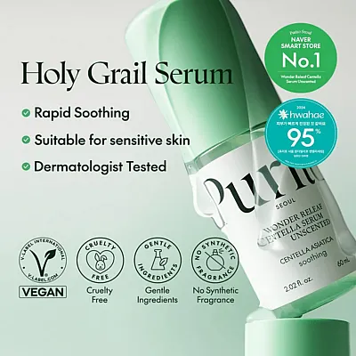 Purito Wonder Releaf Centella Serum Unscented – Καταπραϋντικός Ορός για Ευαίσθητο Δέρμα