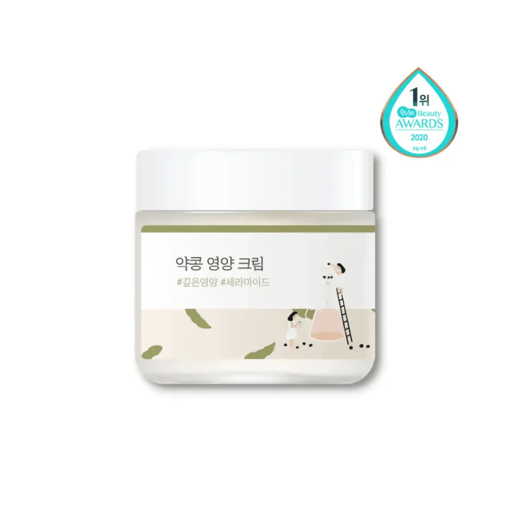 Round Lab Soybean Nourishing Cream 80ml – Ενυδατική & Αντιγηραντική Κρέμα με Μαύρη Σόγια - ROUND LAB - glowfit.gr