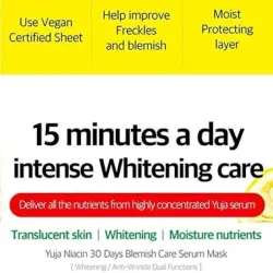 Yuja Niacin Blemish Care Serum Brightening Sheet Mask 25g
