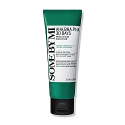 SOME BY MI AHA BHA PHA 30 Days Miracle Acne Clear Foam 100ml - αφρός καθαρισμού για ακμή - glowfit.gr