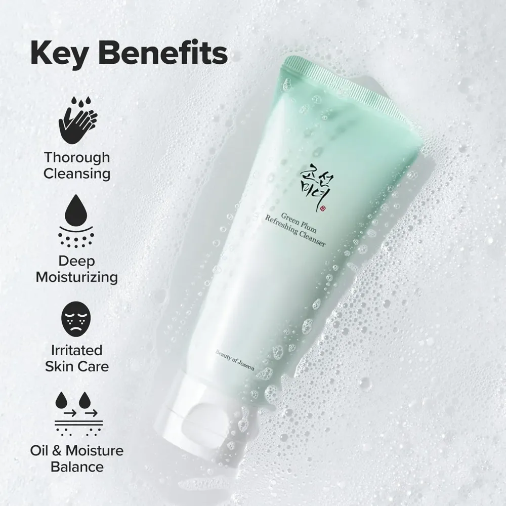 Beauty of Joseon Green Plum Refreshing Cleanser 100ml – Gel Καθαρισμού Χαμηλού pH -  - glowfit.gr