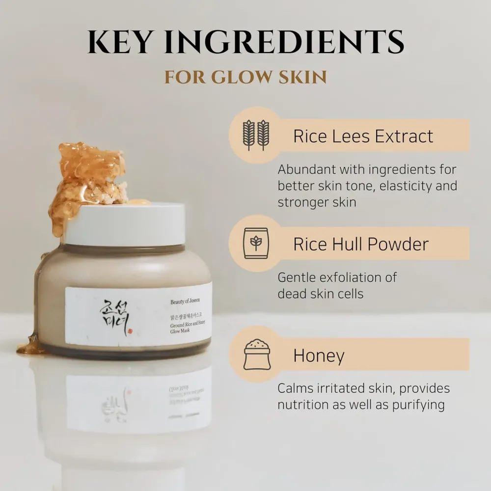 Beauty of Joseon Ground Rice & Honey Glow Mask 150ml – Μάσκα Λάμψης & Καθαρισμού Πόρων -  - glowfit.gr