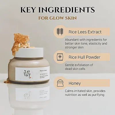 Beauty of Joseon Ground Rice & Honey Glow Mask 150ml – Μάσκα Λάμψης & Καθαρισμού Πόρων