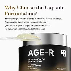 AGE-R Glutathione Glow Capsule Facial Cream 50ml