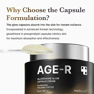 AGE-R Glutathione Glow Capsule Facial Cream 50ml