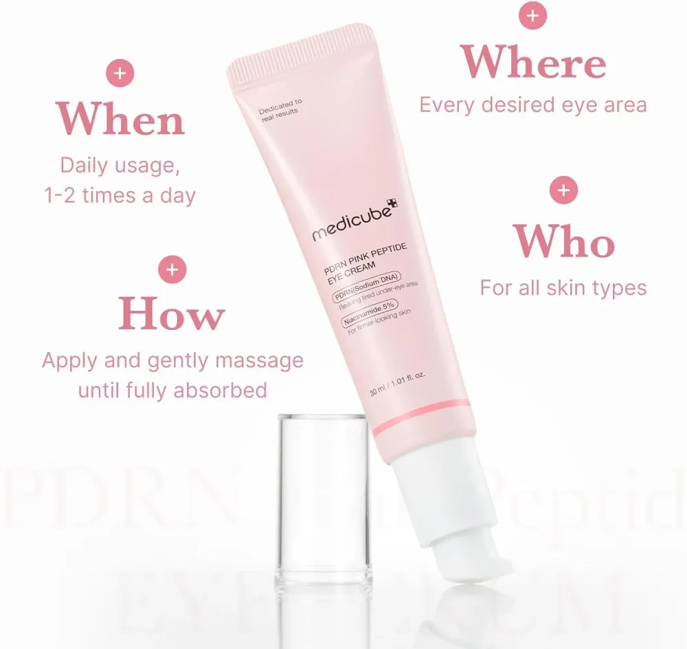 Medicube PDRN Pink Peptide Eye Cream 30ml – Κρέμα Ματιών με Ρετινόλη & Πεπτίδια -  - glowfit.gr