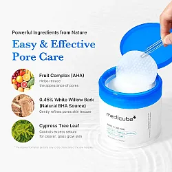 Medicube Zero Pore Pad Mild 70pcs - ήπια απολεπιστικά toner pads με PHA - glowfit.gr