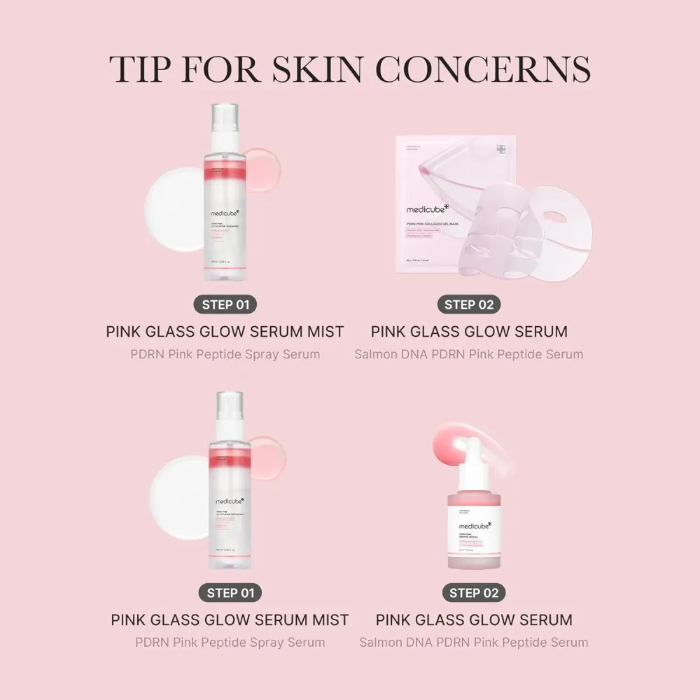 Medicube PDRN Pink Glutathione Serum Mist 100ml – Mist Λάμψης & Αντιγήρανσης με PDRN - medicube - glowfit.gr