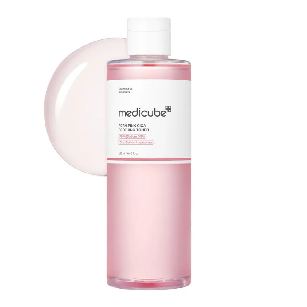 PDRN Pink Cica Soothing Toner 250ml - Medicube - glowfit.gr PDRN Pink Cica Soothing Toner 250ml - Medicube - glowfit.gr