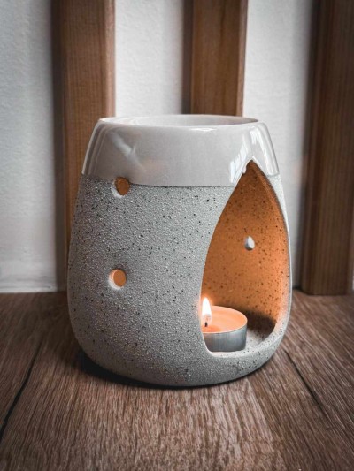 Αρωματιστής Wax Melts και Αιθέρια Ελαια Γκρι