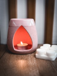 Αρωματιστής Wax Melts και Αιθέρια Ελαια Ροζ