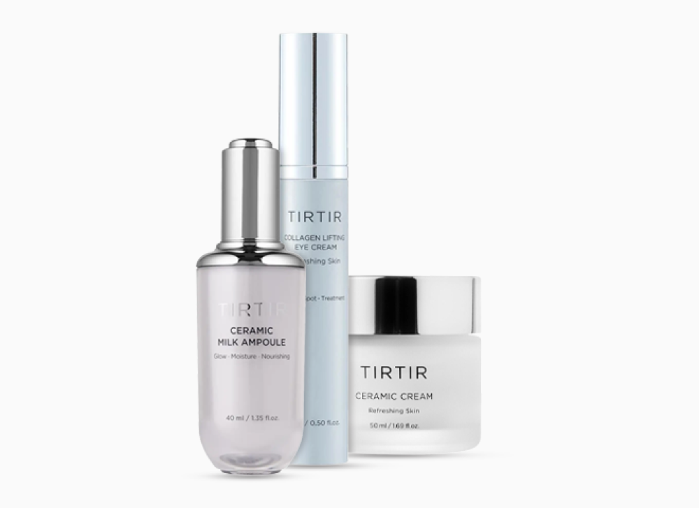 No2 – Αντιγήρανση | TIRTIR Anti-Aging Set με Collagen, Ceramic Cream & Milk Ampoule