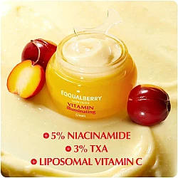 Eqqualberry Vitamin Illuminating Cream 50ml - κορεάτικη κρέμα λάμψης με βιταμίνες - glowfit.gr