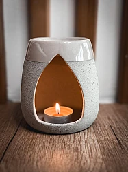 Αρωματιστής Wax Melts και Αιθέρια Ελαια Γκρι -  - glowfit.gr