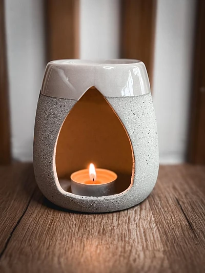 Αρωματιστής Wax Melts και Αιθέρια Ελαια Γκρι