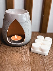 Αρωματιστής Wax Melts και Αιθέρια Ελαια Γκρι -  - glowfit.gr