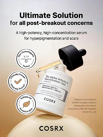 COSRX The Alpha Arbutin 2 Discoloration Care Serum – Δυσχρωμίες, Σημάδια & Ομοιόμορφος Τόνος 50ml