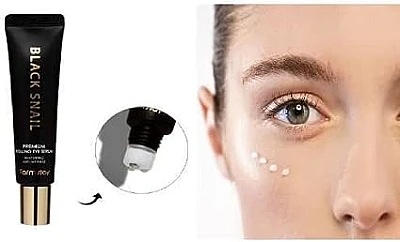 Farmstay Black Snail Premium Rolling Eye Serum 25ml – Ορός Ματιών με Roller για Ρυτίδες & Ενυδάτωση