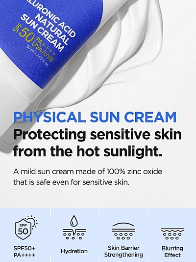 Hyaluronic Acid Natural Sun Cream SPF50+ PA++++