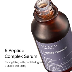Mary & May 6 Peptide Complex Serum 30ml - ορός με 6 πεπτίδια για αντιγήρανση - glowfit.gr