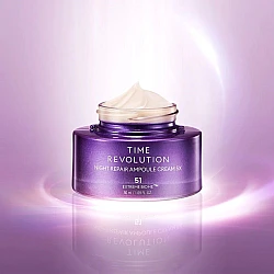 Time Revolution Night Repair Ampoule Cream 50ml– Αντιγηραντική Κρέμα με Extreme Biome & Προβιοτικά - MISSHA - glowfit.gr