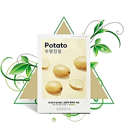 Airy Fit Sheet Mask Potato Soothing and Brightening Sheet Mask 19g - MISSHA - glowfit.gr